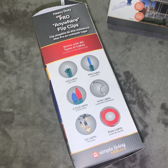 0523 TWO BOXES OF Simply Living 175CT Heavy Duty Max Pro “Anywhere” Flip Clips - Picture 3 of 6